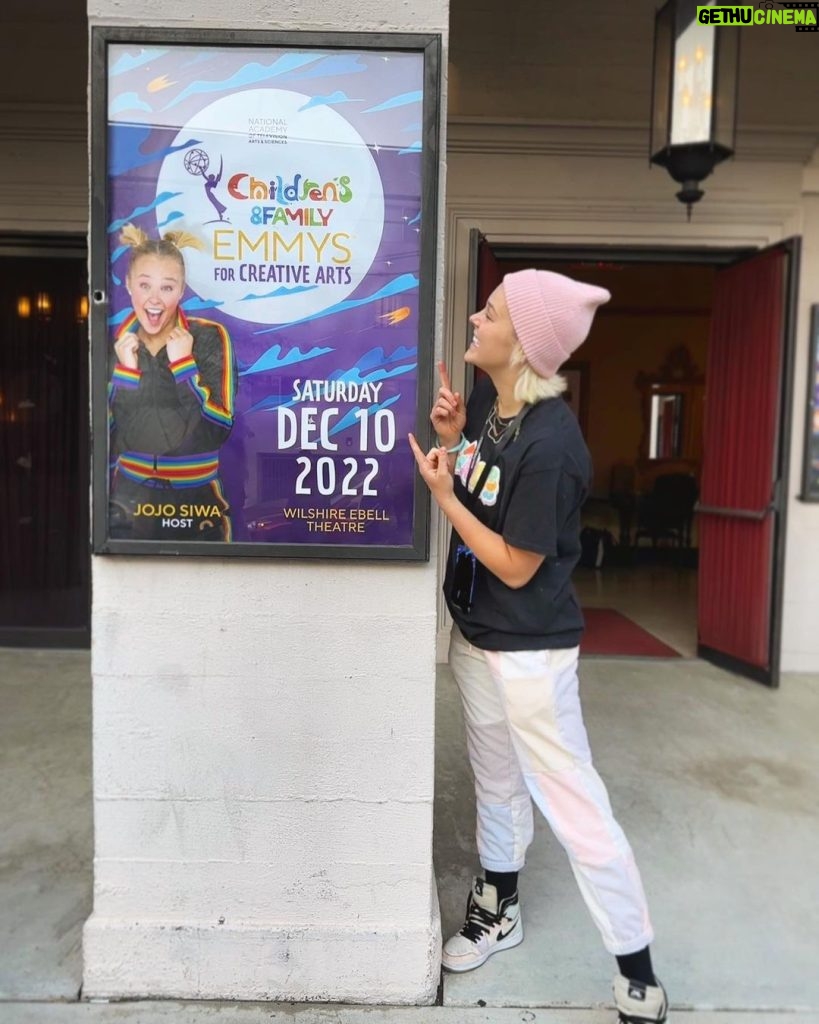 JoJo Siwa Instagram - I can’t believe this is real life. Hosting the first ever Children’s and Family EMMYS tomorrow!!! And I’m nominated for 2 Emmy’s. Insane 🥳😭