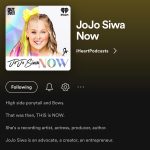 JoJo Siwa Instagram – Get ready for me to expose the F*** outta myself. 

After working on this and keeping it a secret for 2 YEARS NOW…. My podcast “JoJo Siwa Now” is FINALLY OUT! 

The team at @iheartradio has been SO incredible helping me create the podcast of my dreams. 
JoJo Siwa Now the podcast is all about who I was and who I am now. Every week I’ll be chatting with friends, celebrities, talking about my past unfiltered like never before, and more. 

I’m SO stoked for this new adventure and can’t wait to hear what you think. My new podcast is available to listen to on the Iheart App and EVERYWHERE you listen to podcasts🤍 LINK IN MY BIO