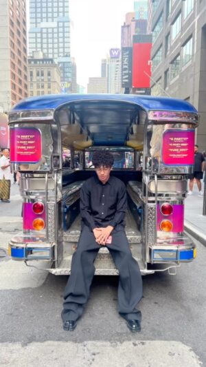 Jo Koy Instagram - I never thought in a million years that my son would be sitting inside of a jeepney in NYC in front of a Broadway musical with an all Filipino cast that his dad is producing. Dream Big!
@herelieslovebway
