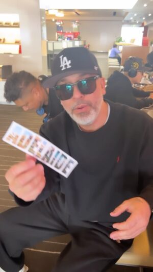 Jo Koy Instagram - Tour Life Shenanigans: I like stickers.