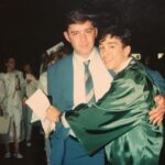 Jo Koy Instagram - My heart is heavy. I lost my hero Sgt. Fredrick Harrison. He served 20 years in the army. He received 2 Purple Hearts, 2 Bronze Stars and a CIB badge (he was most proud of this one) He was a hero. My hero. This man came into my life when I needed him the most. I was a teenager when Fred met my mom. He was the father figure I needed. He taught me how to be tough and speak my mind. Loved the Dodgers! My favorite memory of Fred was watching the 1988 World Series on tv and the As were up 4-3 bottom of the 9th with 2 outs Lasorda puts an injured Gibson in. Fred looked at me and said $100 the Dodgers going to win and I was like make it $300. With 2 strikes and 2 outs I was talking so much shit. Fred just looked at me and said “it ain’t over yet bubba.” Immediately after he said that Kirk hits it out of the park. Fred looked at me with the biggest smile laughing so hard and said “pay me my money!” I was broke with no job I was like “I don’t have it” and Fred said “I don’t care when you pay me… you just better pay me!” For years I didn’t pay him thinking he forgot he always made sure to remind me. “Hey bubba where my money?!” I ended up paying him back but my favorite gift that I ever gave Fred was taking him to the NLCS The look on his face when he walked into Dodger stadium for the first time in his life was priceless. Ironically the dodgers win in extra innings with a walk off home run… of course! I love you Fred. Rest in paradise. “Rice is Rice.”