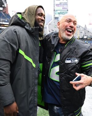 Jo Koy Instagram - Throwing it back to @jokoy raising the @12s flag last Sunday. 

Who shall it be tonight? 🫡