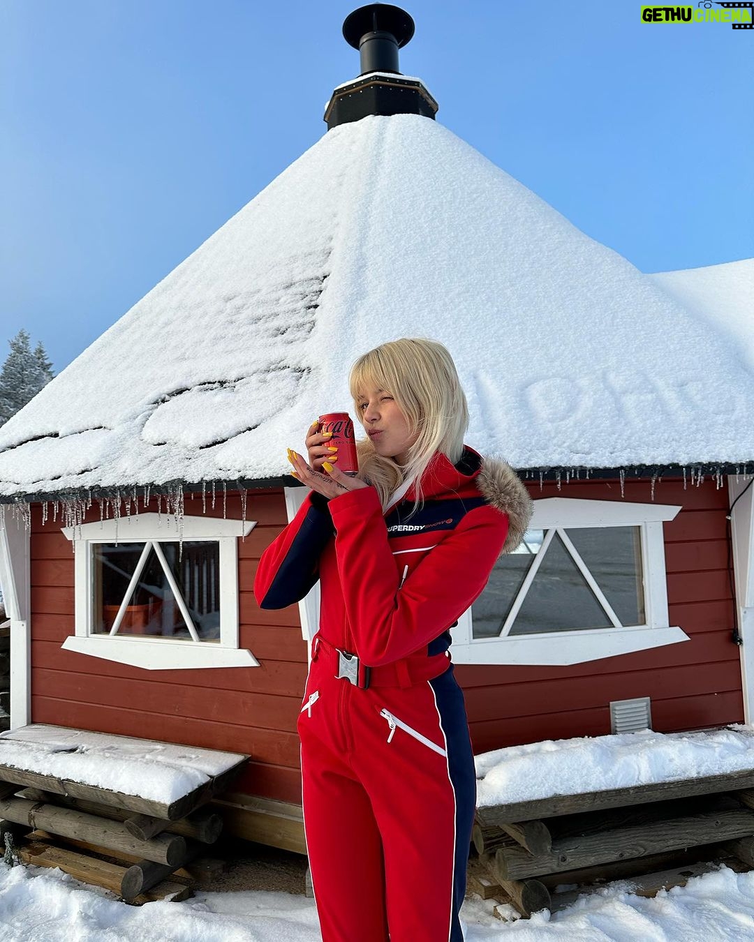 Joalin Loukamaa Instagram - Paid partnership @cocacolafi @cocacola 🎄 I was lucky enough to fly to Rovaniemi (Lapland) with @cocacola to discover the magical never sleeping Christmas town & it’s lovely people🎅 you could hop on the iconic Coca-Cola truck too if the lucky one is you ☺️ check my stories and download the Coca-Cola app! 🤍 #CocaColaChristmas Arctic Circle Rovaniemi
