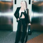 Joalin Loukamaa Instagram - Dream team Stylist: Sanna Silander @silandersanna Photography: Karim Awad @karimavvad Clothes: Filippa K suit @filippa_k Custom made bodysuit: Sini Saavala @sinisaavala Bag: ASK Scandinavia @ask_scandinavia