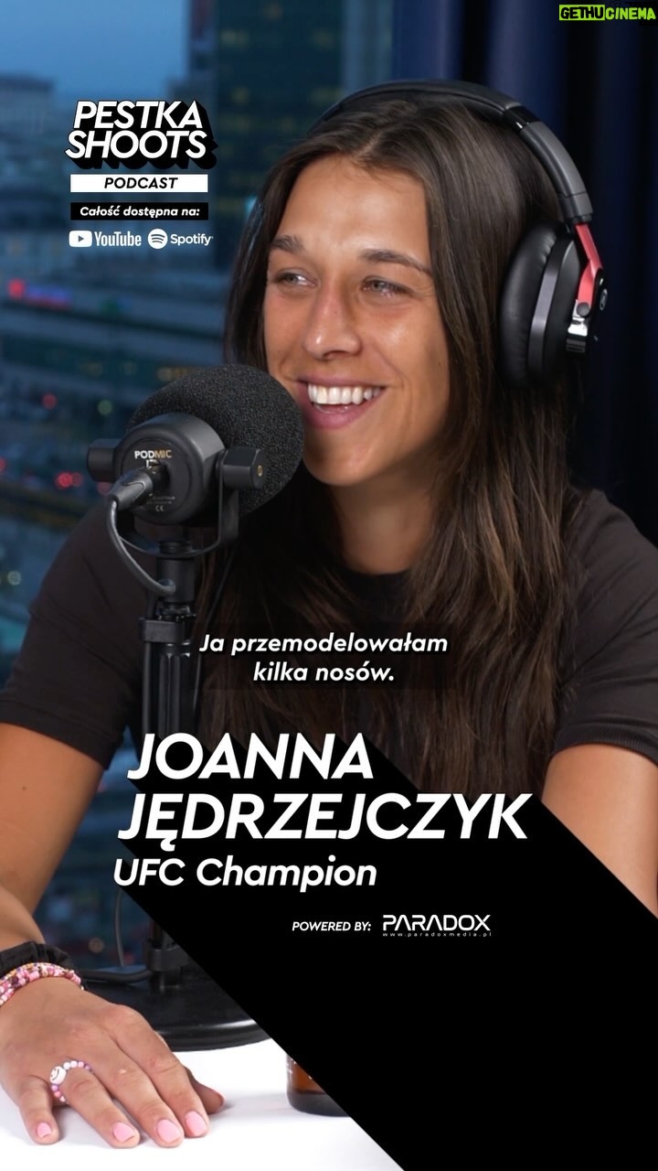 Joanna Jędrzejczyk Instagram - Kreatywne modelowanie nosa według @joannajedrzejczyk w rozmowie z @pestkashoots 😎 #mma #ufc #podcast #rozmowa #JJ #joannajedrzejczyk #pestkashoots NYX Hotel Warsaw