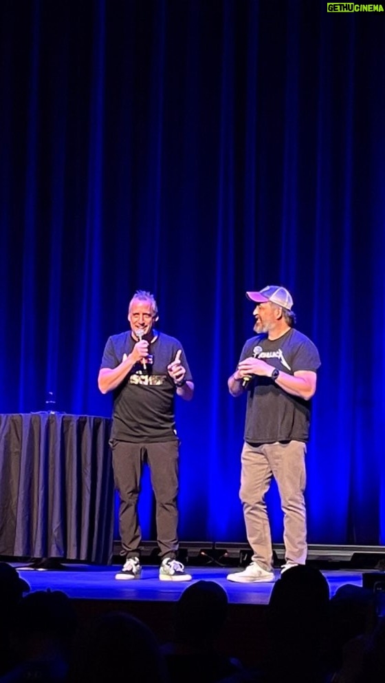 Joe Gatto Instagram - Love this guy. My friend Q has always been there. And he showed up on stage to say hi to my crowd in Charleston. Love you Q.