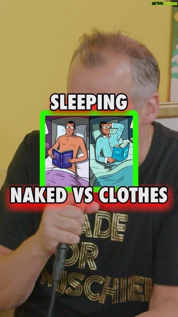 Joe Gatto Instagram - ITS MONDAY AND WE HAVE THE HILARIOUS @joe_gatto ON THE POD💤🥱 pjs vs naked sleep😴💤 WHAT ARE YOU CHOOSING BUDDIES?! 😅😂🤣🤣 #sleep #comedy #funny #impracticaljokers #podcast