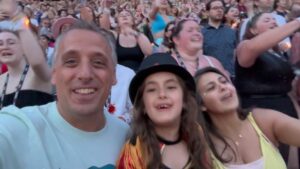 Joe Gatto Instagram - What an amazing memory making experience. My daughter was beyond excited to see one of her favorite musicians and idols put on a marathon of a concert event. Me and Bessy spent more time watching our little girl lose her mind with excitement for hours then we did the stage. Such a great night by a truly impressive professional who loves her art and her fans. Thanks @taylorswift - the Gatto’s are officially Swifties.