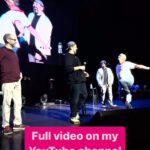 Joe Gatto Instagram - Had so much fun seeing the boys perform in Boston and also getting to crash the stage to surprise the fans. See the full video of my antics on my YouTube. Link is in the bio. Wang Theater