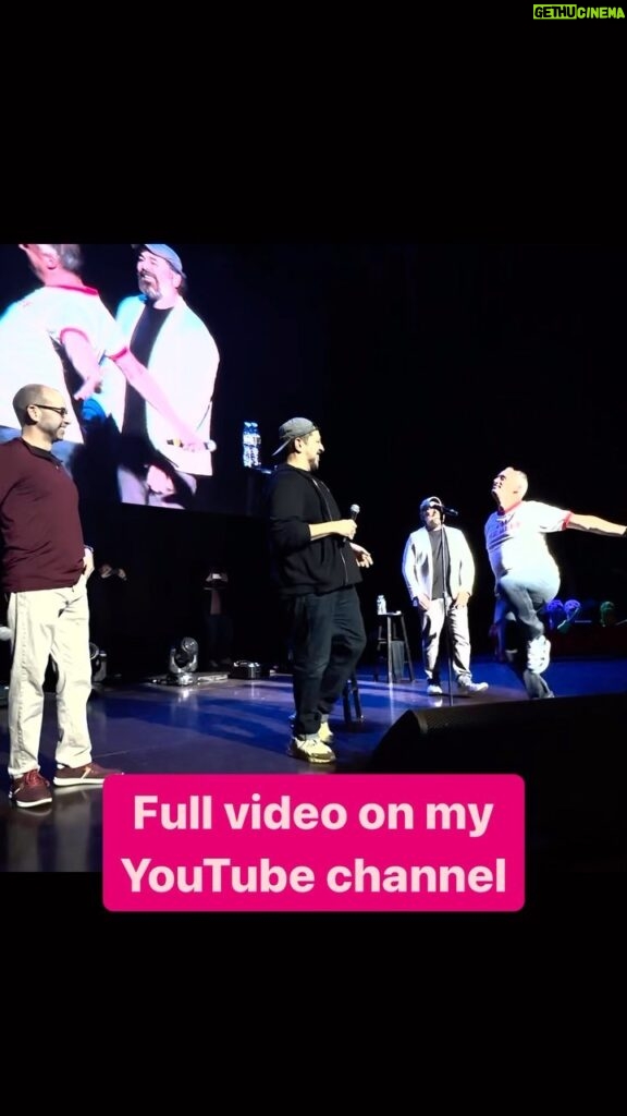 Joe Gatto Instagram - Had so much fun seeing the boys perform in Boston and also getting to crash the stage to surprise the fans. See the full video of my antics on my YouTube. Link is in the bio. Wang Theater