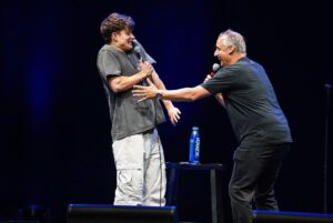 Joe Gatto Instagram - What a blast seeing my new buddy @mattrife - thanks for letting me come out and say hello to your crowd and laugh together. 

He is touring everywhere so when he hits your city I recommend you go see him and laugh.