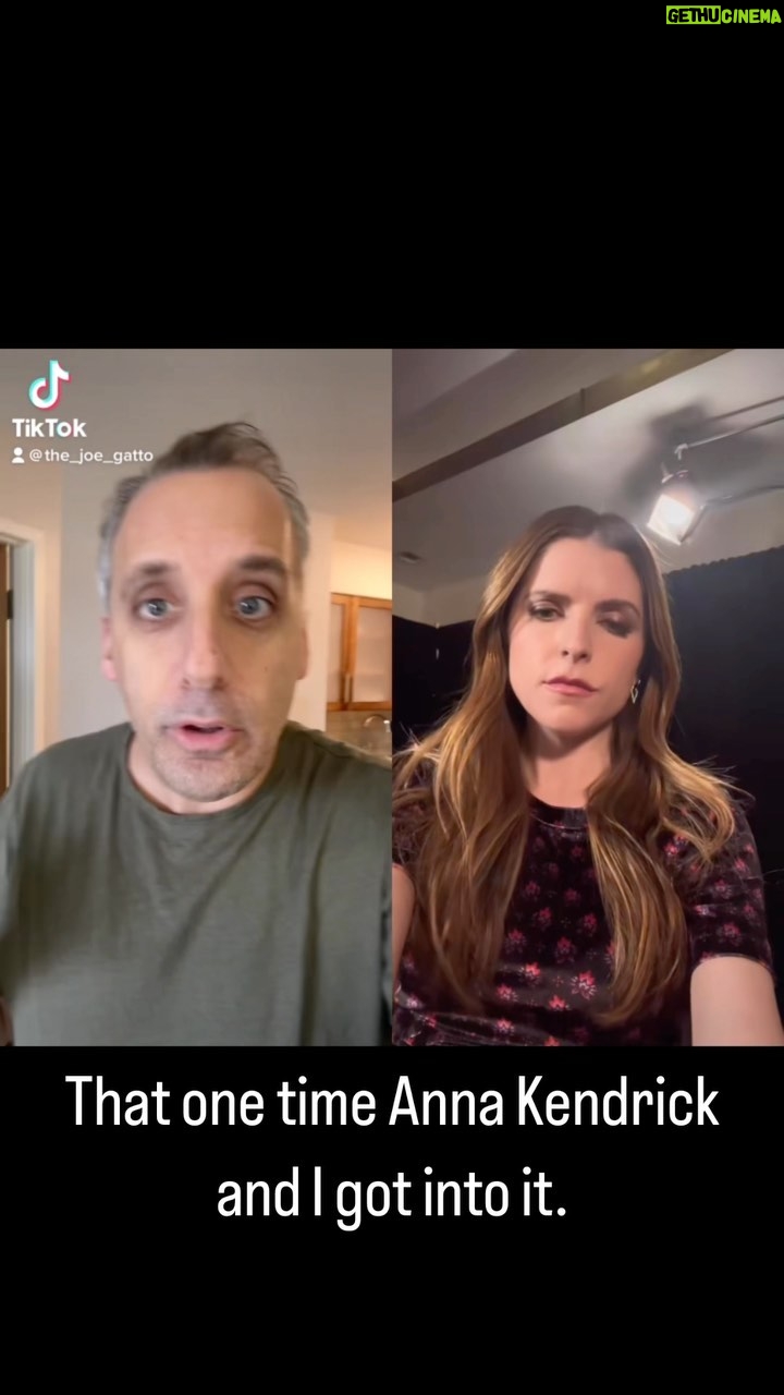 Joe Gatto Instagram - I hate when we fight Anna. It’s just my opinion and you WILL miss me when I’m gone FYI. @annakendrick47