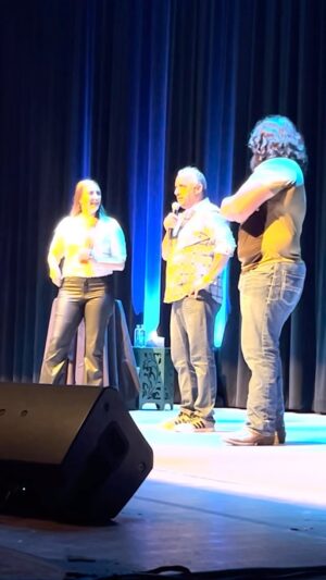 Joe Gatto Instagram - Love doing fun things with my fans who come out to see me live. Pretty sure these two Texans got married. Ticket link to see me live in the bio. #comedy #standup