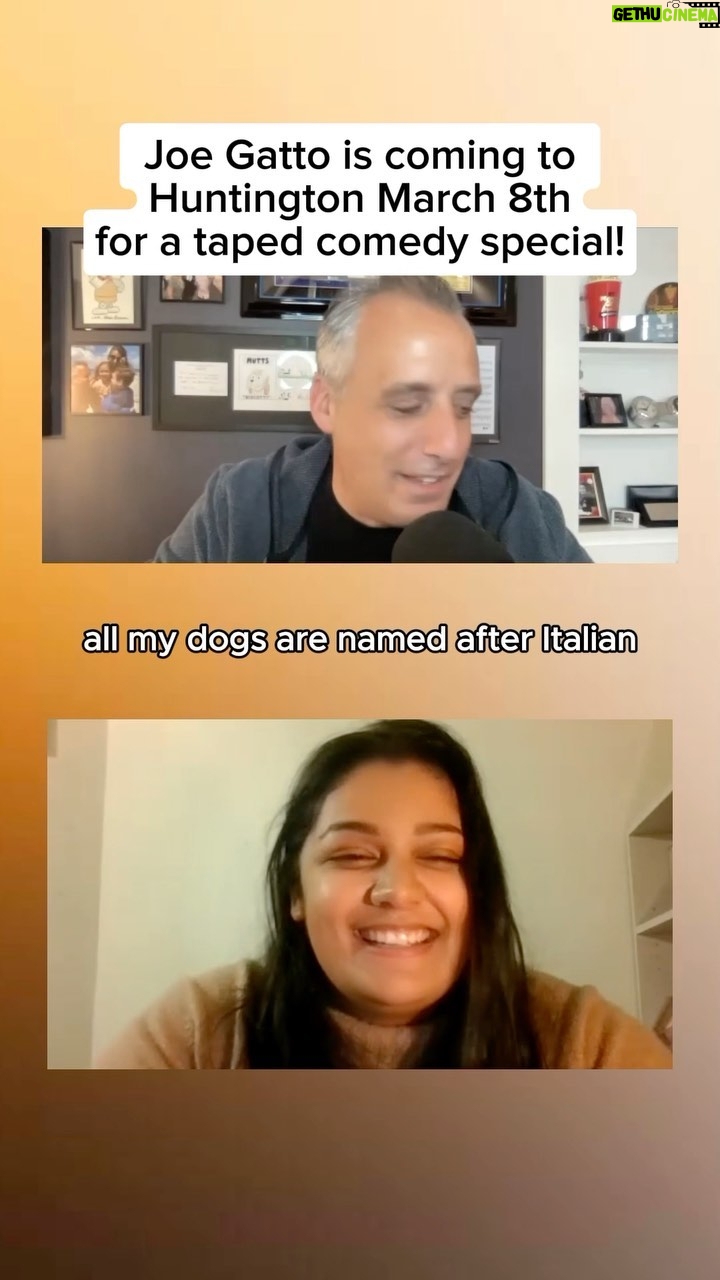 Joe Gatto Instagram - Here for the themed pet names!! πΆπ¨ @joe_gatto coming to Huntington for a one night only comedy special! Link in bio for all the deets and the full chat!