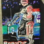 Joe Lo Truglio Instagram - Back in season 2 or 3, I painted some movie posters that were inspired by B99 characters. The cast has the originals. Here’s a peek: (1) Jake (2) Amy (3) Rosa (4) Holt (5) Hitchcock (6) Scully and (7) Gina. 🚨Any thoughts on Boyle’s? @nbcbrooklyn99