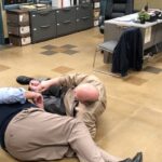 Joe Lo Truglio Instagram - 🚨MORE BTS ACTION🚨Hands down one of the funniest stunts on the show. 💥 At clip start, you can hear the crew laughter from the previous take. I want to say 4th or 5th season? (Help me out Fans!🤷‍♂️) @joelmckmiller and @dirkblocker are gamers, always down for the joke. For 8 years they made up great comic bits in the background, they never stopped thinking of how to make it better- just inspiring. 🌟We laughed so hard this day...every day❤️👊🏼#b99mems