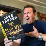 Joe Lo Truglio Instagram - FYI, I time-shutter all my novel reading sessions and this 1 of 17,859 “real time photos” catch a spectacular reveal in @jaketapper ‘s new novel. Along with his literary, investigative, and broadcast talents, he’s also a kind and generous man.