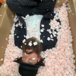 Joe Lo Truglio Instagram - 🚨BTS🚨”Cinco De Mayo” Heist, Season 6. This was a fun day and Terry was a living trophy. 🏆Not easy makeup to be in for ten hours, but golden attitude. I remember thinking how wonderfully outrageous this show is, as us weirdos pushed a shopping cart as fast as we could down the street Seinfeld used to shoot on. 🤯 #b99mems