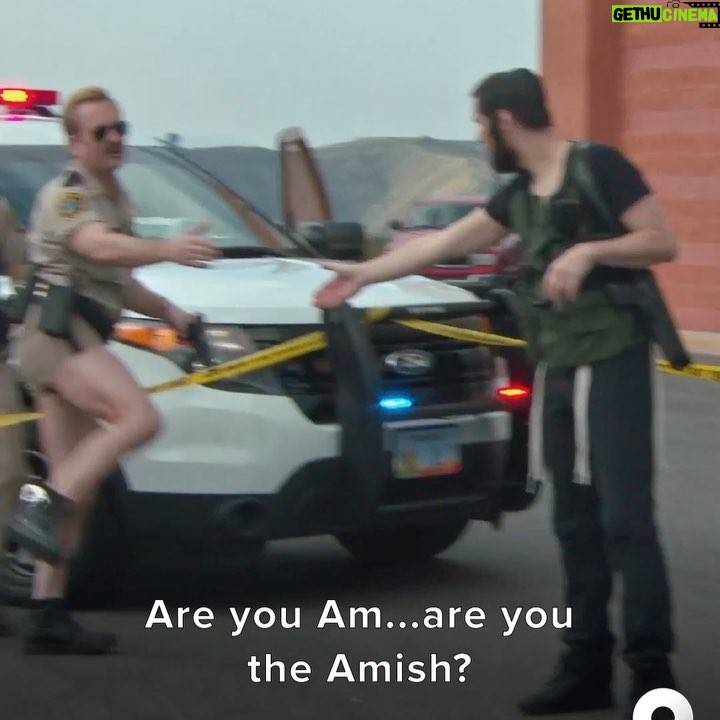 Joe Lo Truglio Instagram - Teamed up again with old friends to promote tomfoolery and high jinks. Come look at us being kind-hearted idiots on #Reno911 on @quibi.