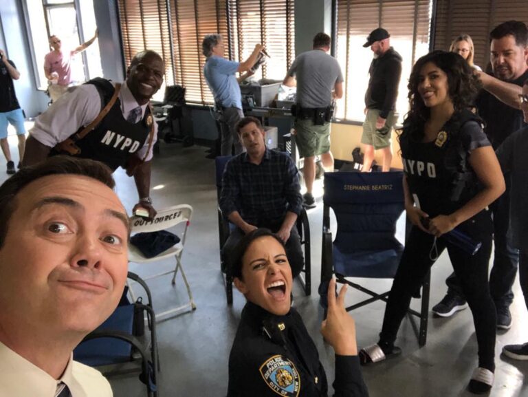 Joe Lo Truglio Instagram - This was 1st day shooting Season 7 back in July last year, which was a million years ago. Thanks everyone who took a ride along with us this season. It was one of our best. Thank you Dan Goor, our producers and crew for being great. Thank you NBC for having us. Can’t wait to get after Season 8. Meantime, stay kind, patient, and strong, everybody. 💪🏼❤️