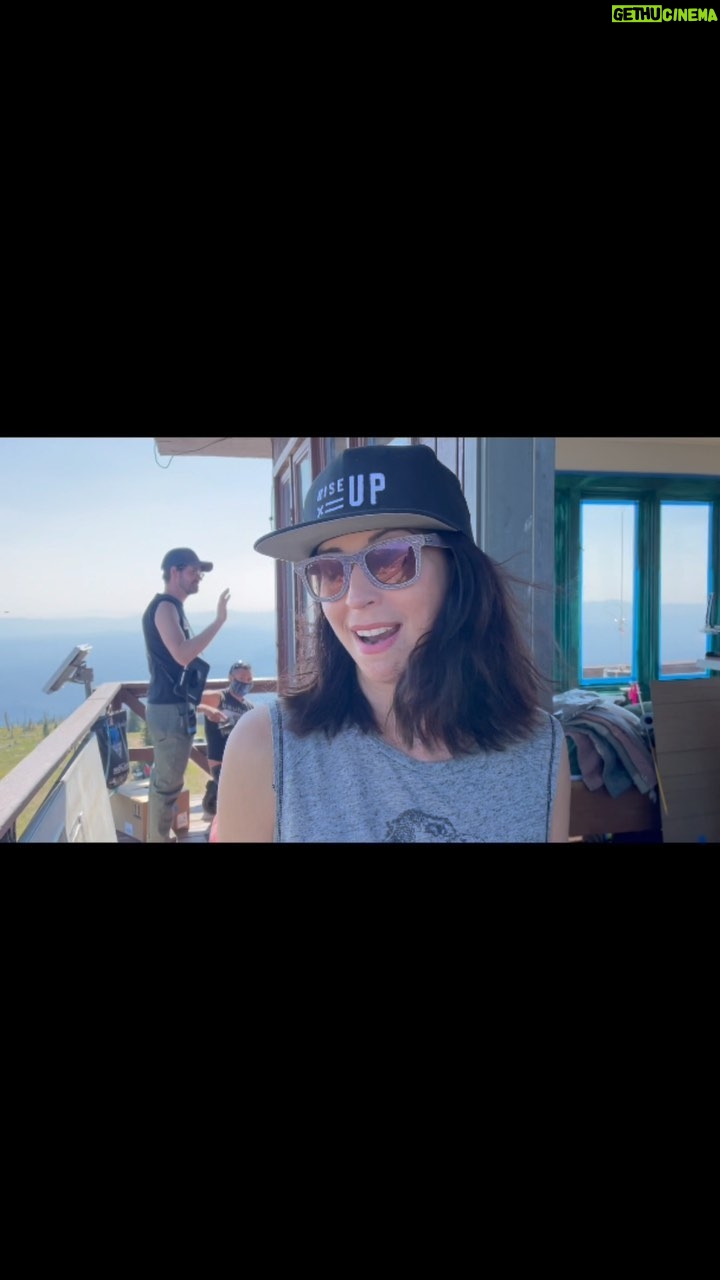 Joe Lo Truglio Instagram - We’re close to announcing exciting news about @outpost_the_film. Meanwhile, some BTS from July 2021. Here’s @officialbethdover for the first time up on Sundance tower. This is our load-in day, which is when the equipment arrives & prepped for first day of shooting (next morning). It’s pretty windy. You could feel the tower sway slightly. We shot 8 out of our 16 days up here, at 6300 ft. Impossible without a gang of warriors. Forever grateful. More to come. Very very soon.