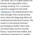 Joe Lo Truglio Instagram - What a trip to get a tip of the hat from the @nytimes ! 😁 Our movie is getting some good word. 🪓🩸Links to VOD in bio.
