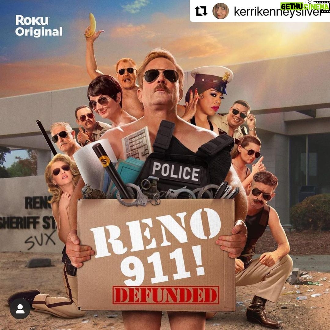 Joe Lo Truglio Instagram - #Repost @kerrikenneysilver with @make_repost ・・・ I’m lucky to work with decent and super funny people on all these cop shows. Especially if they have a ‘9’ in the title. Who’s ready for an ALL NEW SEASON of Reno 911! 🚨 February 25 on @therokuchannel #reno911