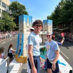 Joe Locke Instagram - DC pride was very fun, and I don’t just mean kit’s T-shirt. Thanks @ukinusa for having us 🏳️‍⚧️🏳️‍🌈