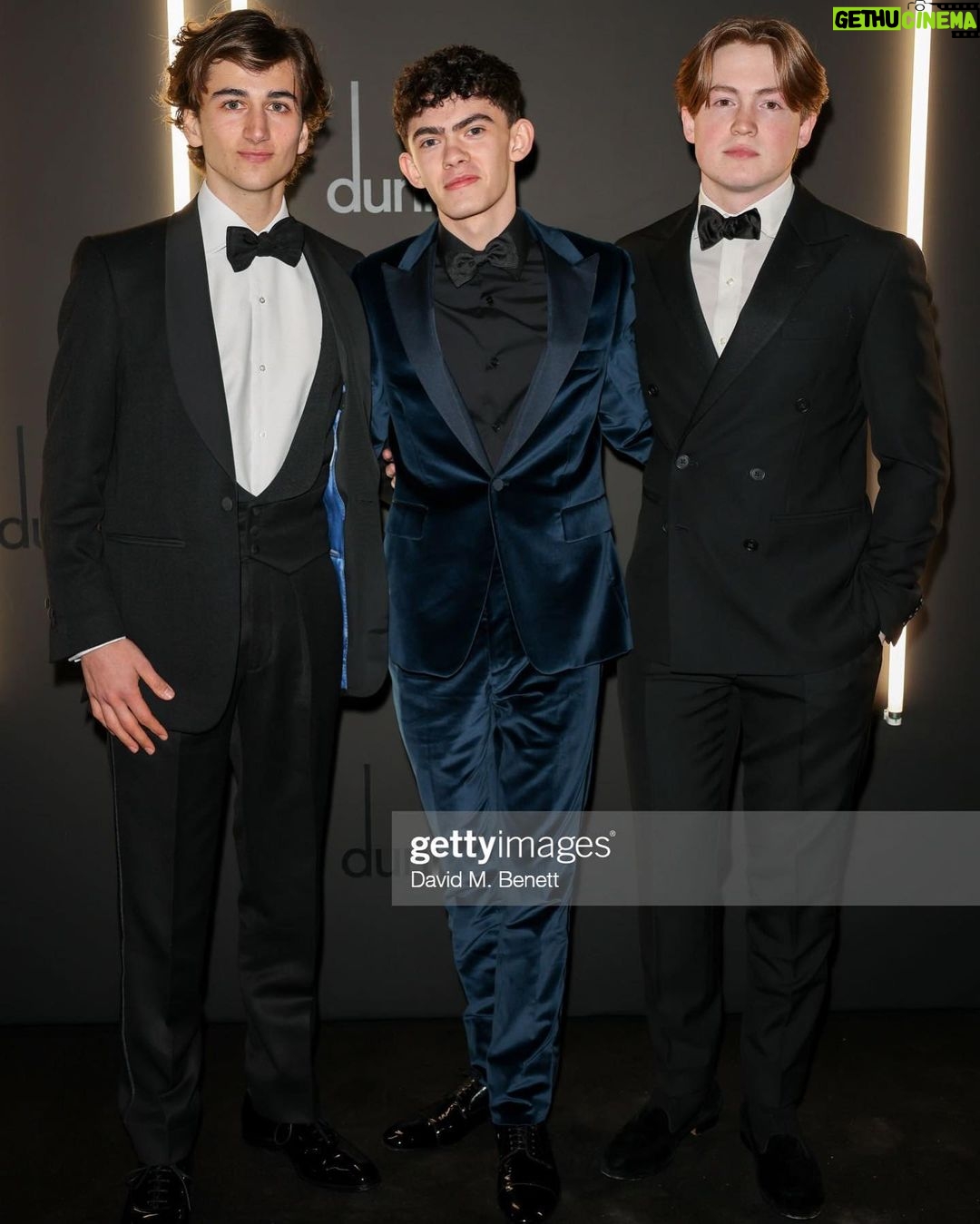 Joe Locke Instagram - Swipe to see my scary bodyguards… Had a great night at @dunhill @britishgq @bafta party! @bsbpartnerships @gq Styled by the wonderful @hollyevawhite @paulsmithdesign @louboutinworld @celine @cartier @davebenett Alfred's Club