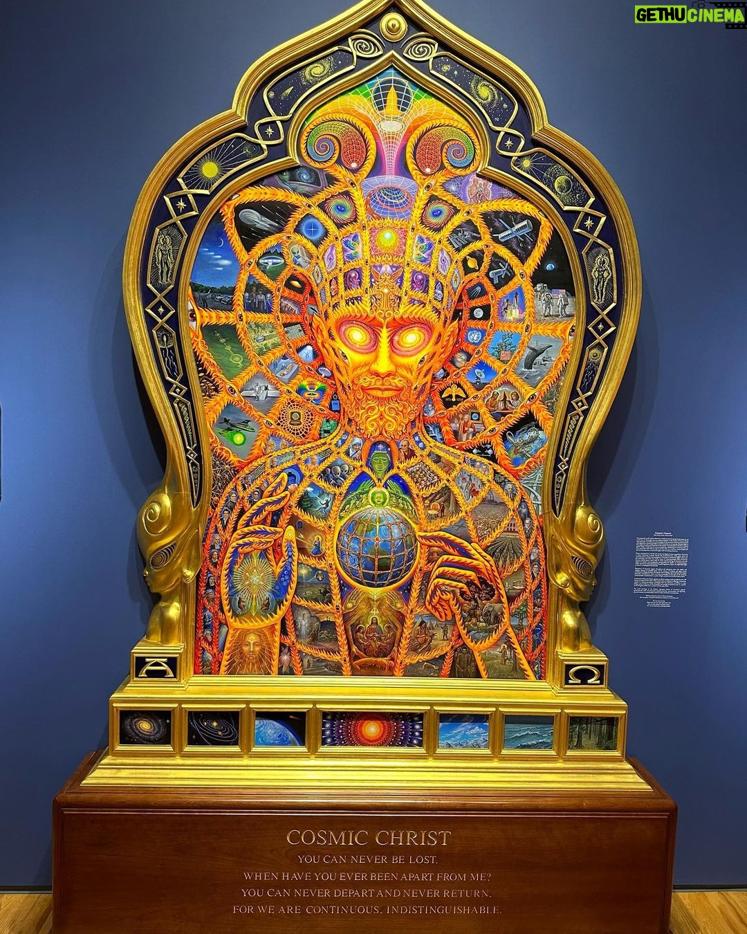 Joe Manganiello Instagram - ALEX & ALLYSON GREY’S • ENTHEON/CHAPEL OF SACRED MIRRORS One of the great single/dual artist museums in the world… Psychedelic ancient mysticism + Jungian archetypes + scientific anatomy = 🤯