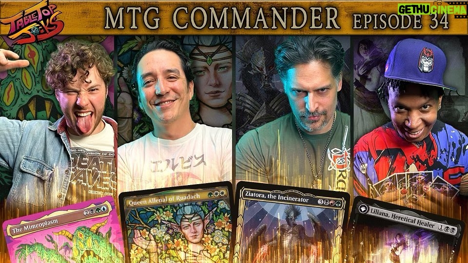 Joe Manganiello Instagram - I ran my Halloween-Spooky, Commander Magic deck against the homies Joe, Nolan, & Gabriel on a brand new episode of @tabletopjocks… LIVE NOW on YouTube…
