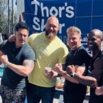 Joe Manganiello Instagram - For context, the guy on the left (me) is 6’5” 250lbs… 🤯