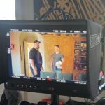 Joe Manganiello Instagram – Got the band back together after three years of remote play and no play… 
WAR OF DRAGONS Episode 73 kicked off with a food truck and a two hour recap from the very first adventure five years ago, all the way through to the present. 
The Sandal of Gygax made its appearance as it settled into its new home for the next calendar year at The E. Gary Gygax Memorial Dungeon in Beverly Park next to a set of Gary’s dice gifted to me by his son Luke for my 42nd birthday a few years back. 
Vince spearheaded a surprise for me, a framed piece of art by Max Dunbar that was used to craft the Wizkids miniatures sets, including all of the characters in the group but this time, with a looming Tiamat above. So f-ing cool…
It was a blast seeing everyone in person! Can’t wait for the next session.