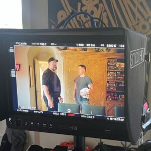 Joe Manganiello Instagram - Got the band back together after three years of remote play and no play… 
WAR OF DRAGONS Episode 73 kicked off with a food truck and a two hour recap from the very first adventure five years ago, all the way through to the present. 
The Sandal of Gygax made its appearance as it settled into its new home for the next calendar year at The E. Gary Gygax Memorial Dungeon in Beverly Park next to a set of Gary’s dice gifted to me by his son Luke for my 42nd birthday a few years back. 
Vince spearheaded a surprise for me, a framed piece of art by Max Dunbar that was used to craft the Wizkids miniatures sets, including all of the characters in the group but this time, with a looming Tiamat above. So f-ing cool…
It was a blast seeing everyone in person! Can’t wait for the next session.