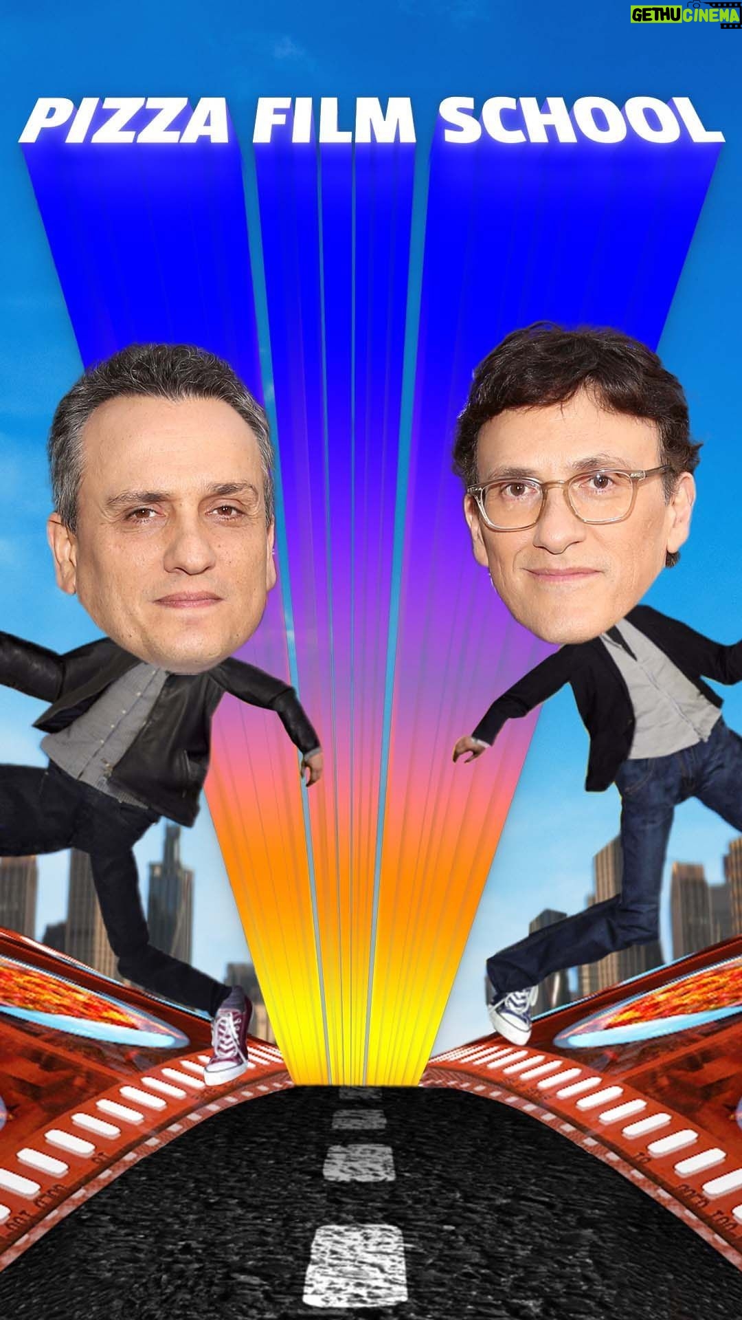 Joe Russo Instagram - 🎙🎥 Directors talking to directors about directing. PIZZA FILM SCHOOL IS BACK. Season II episodes drop every Wednesday on the @agbofilms YouTube channel. Who’s watching?#PizzaFilmSchool