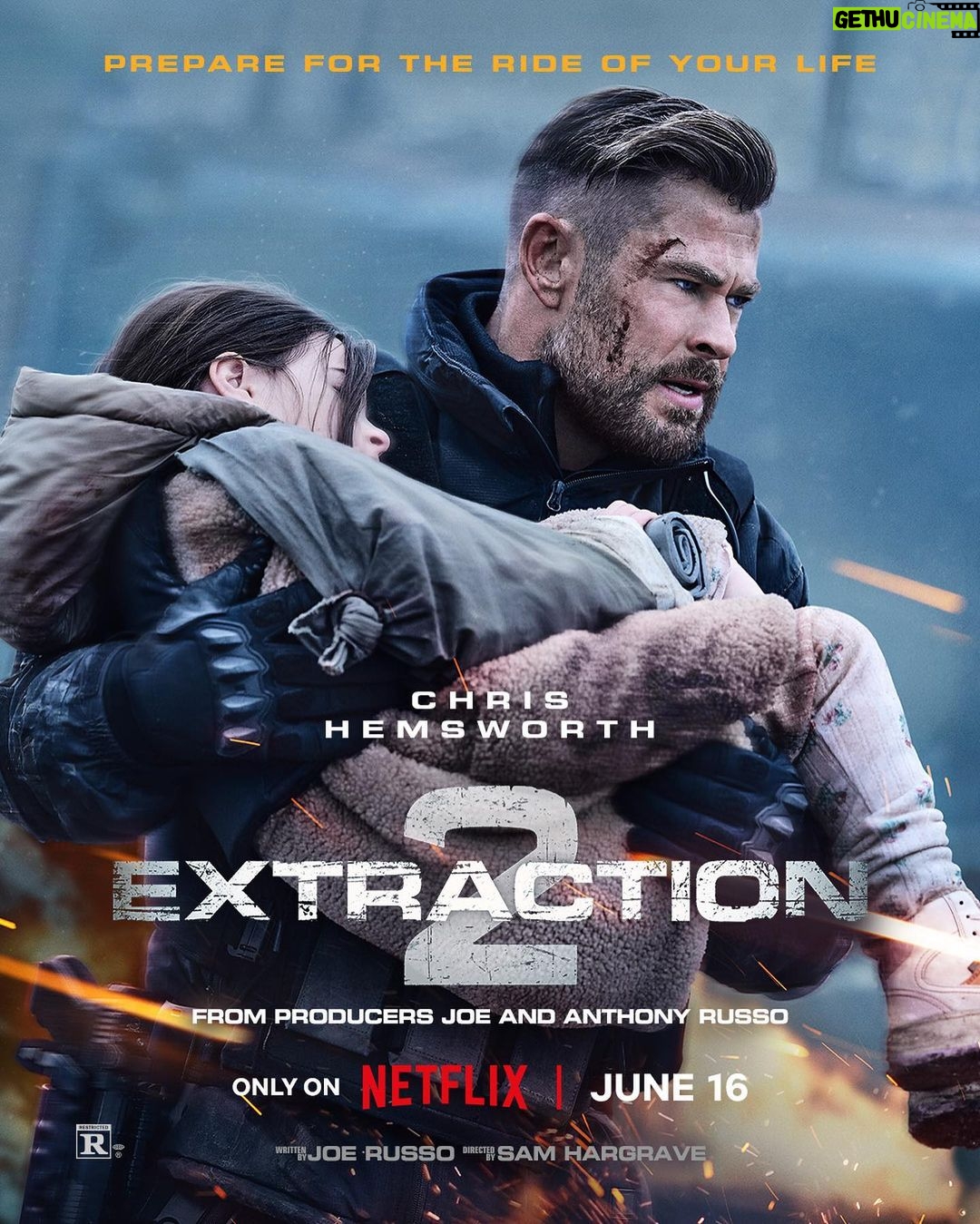 Joe Russo Instagram - What if we told you that all of these posters were from the same oner… a 21 minute long oner. Get ready… #EXTRACTION2 TRAILER DROPS TOMORROW.