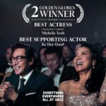 Joe Russo Instagram – A GIANT congratulations to the EEAAO team! Especially the incredibly talented Michelle Yeoh and Ke Huy Quan. The Golden Globes couldn’t have gone to two more deserving, hard working, and amazing human beings. Much love from us to you…