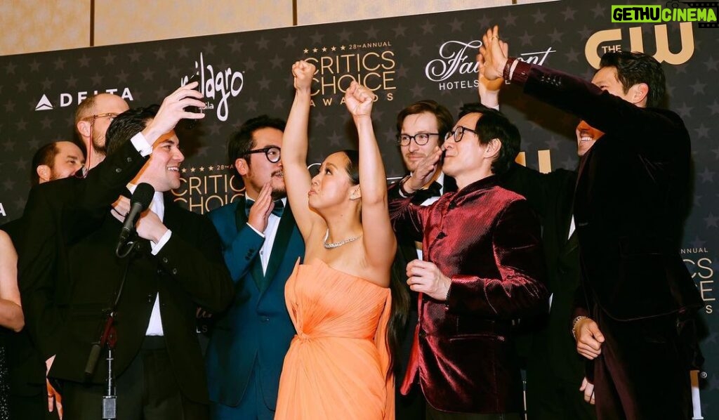 Joe Russo Instagram - More incredible accomplishments for the EEAAOO team: Best Picture, Best Editing, Best Original Screenplay, Best Director and Best Supporting Actor at the Critics Choice Awards 👏 👏 Congrats to all!