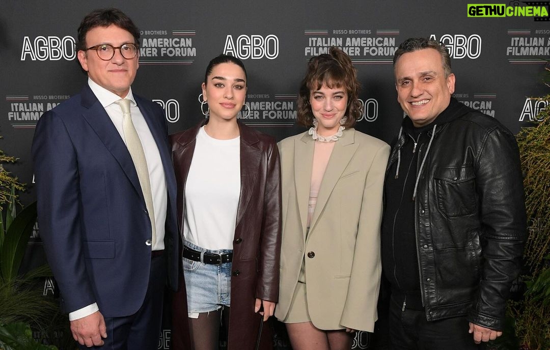 Joe Russo Instagram - Such a wonderful evening honoring Louis D’Esposito with the inaugural Renaissance Award. Had a mini Marvel reunion celebrating one of our favorite Italians. Saluti! #RussoBrothersItalianAmericanFilmmakerForum