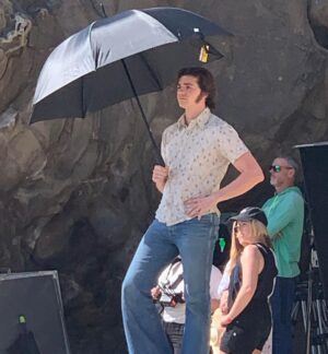 Joel Courtney Instagram - Here’s some #bts of @jesusrevolutionmovie. I hope this makes you want to go and see the movie TONIGHT!!! Or tomorrow. Or Sunday. Or ever. ❤️ Swipe and enjoy!