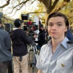 Joel Courtney Instagram - Here’s some #bts of @jesusrevolutionmovie. I hope this makes you want to go and see the movie TONIGHT!!! Or tomorrow. Or Sunday. Or ever. ❤️ Swipe and enjoy!