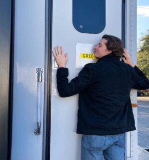 Joel Courtney Instagram - Here’s some #bts of @jesusrevolutionmovie. I hope this makes you want to go and see the movie TONIGHT!!! Or tomorrow. Or Sunday. Or ever. ❤️ Swipe and enjoy!