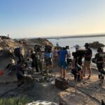Joel Courtney Instagram - #bts on #jesusrevolutionmovie I miss staring into the sun with Kelsey Grammer. Those were the days. 😂🥹😎 Pirates Cove