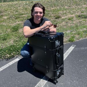 Joel Courtney Instagram - Hey @globe_trotter1897 where are we going next? I hear LA is nice this time of year #globetrotter1897 #luxuryluggage