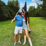 Joel Courtney Instagram – I wasn’t really on my phone yesterday. I am making more of an intentional effort to be present and in the moment on big days and special moments. 
But yesterday was incredible. A day of celebrating the freedom that we have in this amazing country and holding the flag high. Also how cute is my wife?? 🤯  #4thofjuly #happybirthdayamerica🇺🇸
