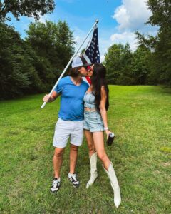Joel Courtney Instagram - I wasn’t really on my phone yesterday. I am making more of an intentional effort to be present and in the moment on big days and special moments. But yesterday was incredible. A day of celebrating the freedom that we have in this amazing country and holding the flag high. Also how cute is my wife?? 🤯 #4thofjuly #happybirthdayamerica🇺🇸