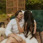 Joel Courtney Instagram - To think that it’s already been a year. I love you now more than I did 365 days ago ❤️ photography: @jsonivephotography rentals + styling: @mobohoevents hair: @braidsbyellie__ charcuterie: @eatneattreats mua: @makeupby_velvet dress: @grace_loves_lace Sedona, Arizona