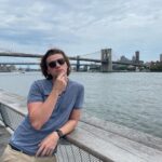 Joel Courtney Instagram - If you ever wonder why I don’t post that often, it’s because I’m bad at posing 😂😂😂 thank you @mia_scholink for your patience 😘😘 #brooklynbridge #nyc