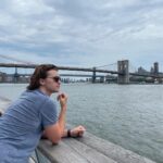 Joel Courtney Instagram - If you ever wonder why I don’t post that often, it’s because I’m bad at posing 😂😂😂 thank you @mia_scholink for your patience 😘😘 #brooklynbridge #nyc