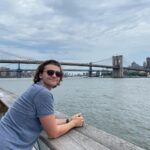 Joel Courtney Instagram - If you ever wonder why I don’t post that often, it’s because I’m bad at posing 😂😂😂 thank you @mia_scholink for your patience 😘😘 #brooklynbridge #nyc